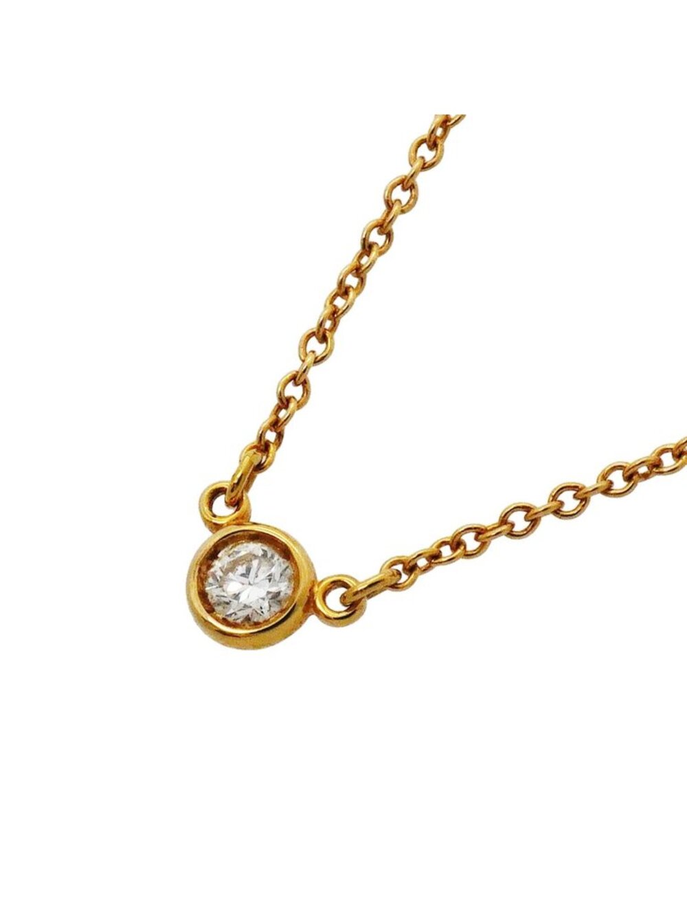 Tiffany & Co Necklace by the Yard Yellow Gold Diamond